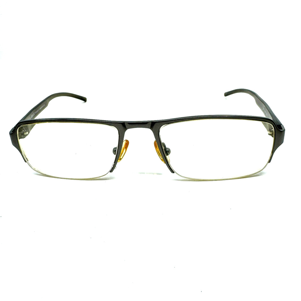 Giorgio Armani GA 106 3G3‎ Brown Stripe Eyeglass Frames Half Rim H11112